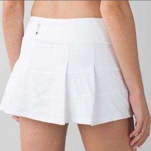 Lululemon Pace Rival Skirt II White Size 4 Tall